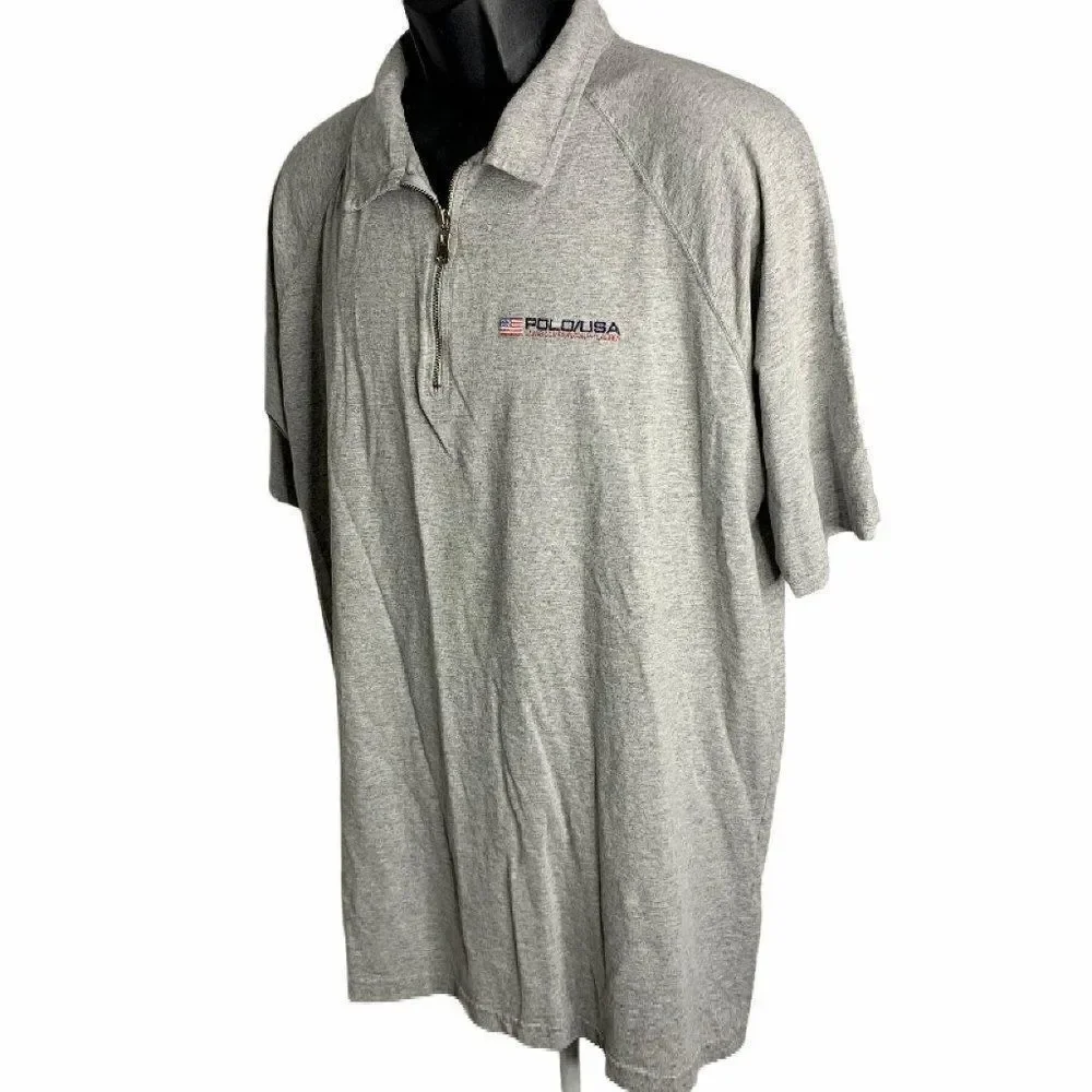 Vintage 90s Polo Ralph Lauren Quarter Zip Shirt